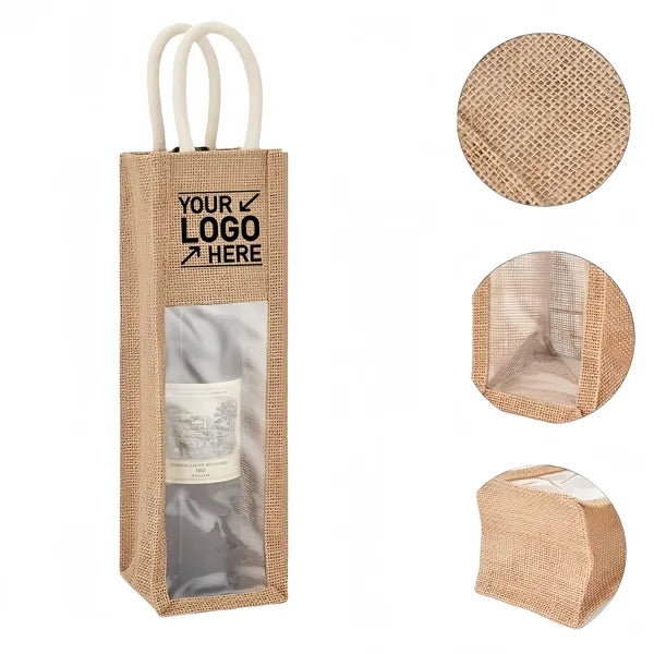 Jute Wine Bag