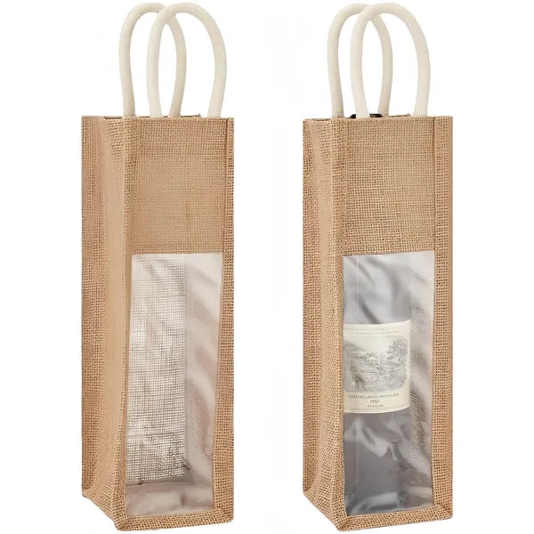 Jute Wine Bag