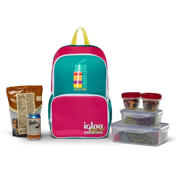 Igloo Retro Backpack 20 (Lilac Breeze and Powder Blue)