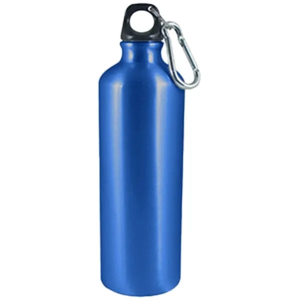Black loop lid on a 25-ounce stainless steel water bottle