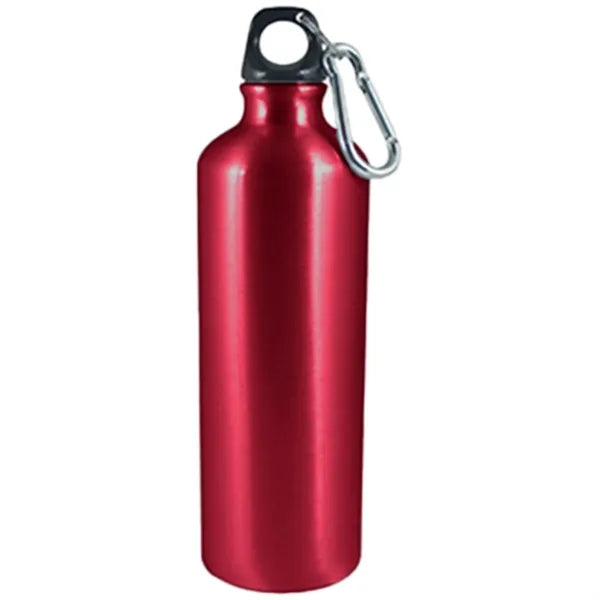 Black loop lid on a 25-ounce stainless steel water bottle