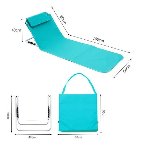 Foldable Camping Chair With Back Support And Comfortable Oxf
