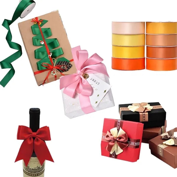 1" Custom Ribbon With Logo 100 yards per roll