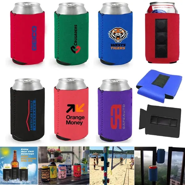 12 oz Neoprene Can Cooler With Magnet For Beer