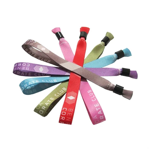 5/8" Sublimated Event Wristbands w/ Locking Bead