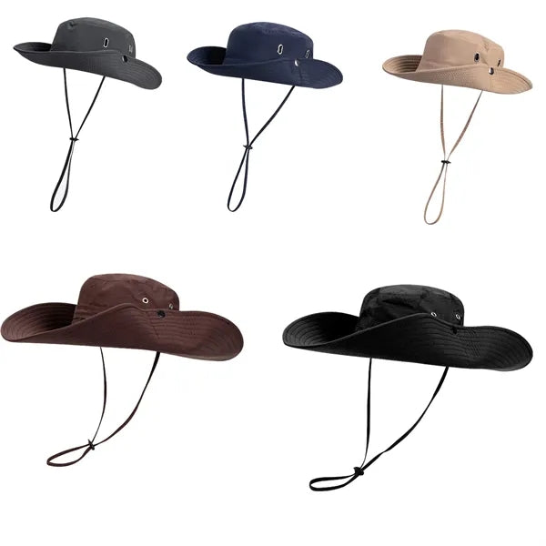 Faux Felt Cowboy Hat With Cords