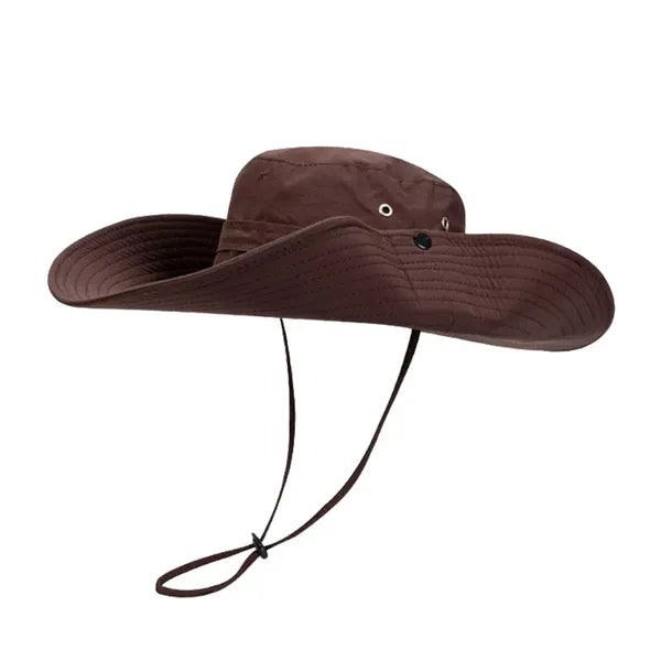 Faux Felt Cowboy Hat With Cords