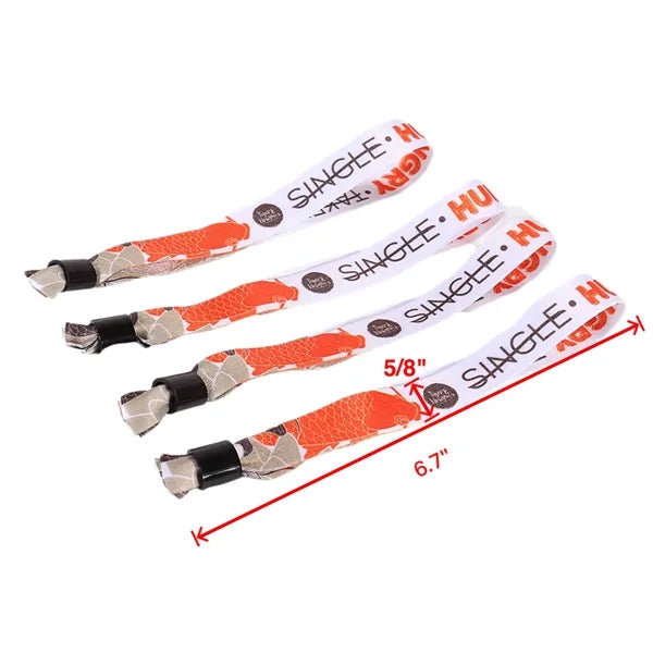5/8" Full Color Event Wristbands w/ Locking Bead