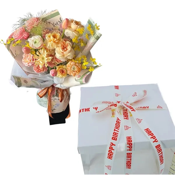 3/4" Antique White Personalized Ribbon 100 yards per roll