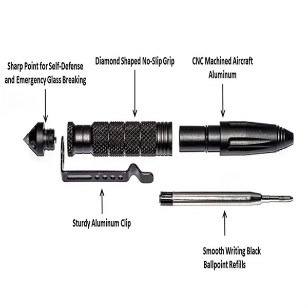 Outdoor Tactical Aluminum Alloy Emergency Survival Pen