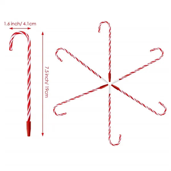 Christmas Santa Claus Candy Cane Crutches Ball Point Pens