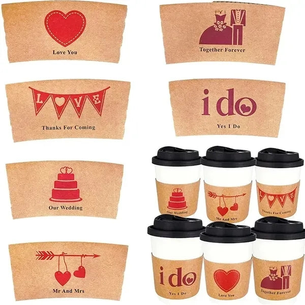 Kraft Paper Coffee Cup Sleeves