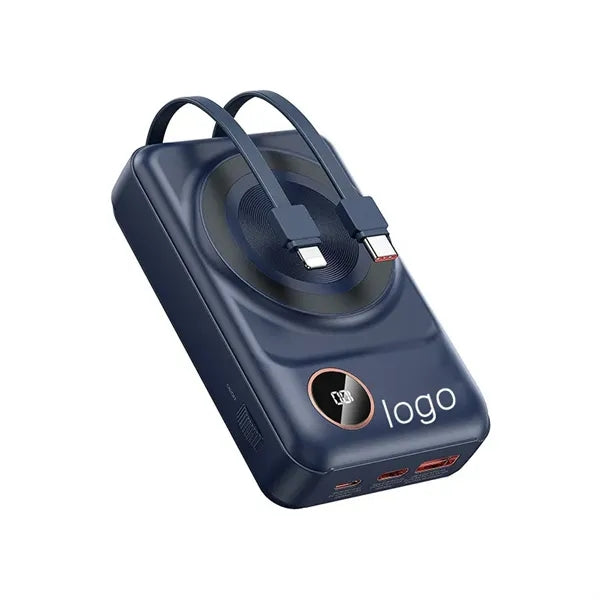 20000mAh built-in magnetic suction small wireless power bank