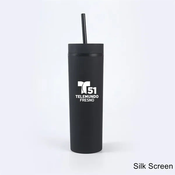 16 oz Matte Pastel Acrylic Tumbler with Lid and Straw
