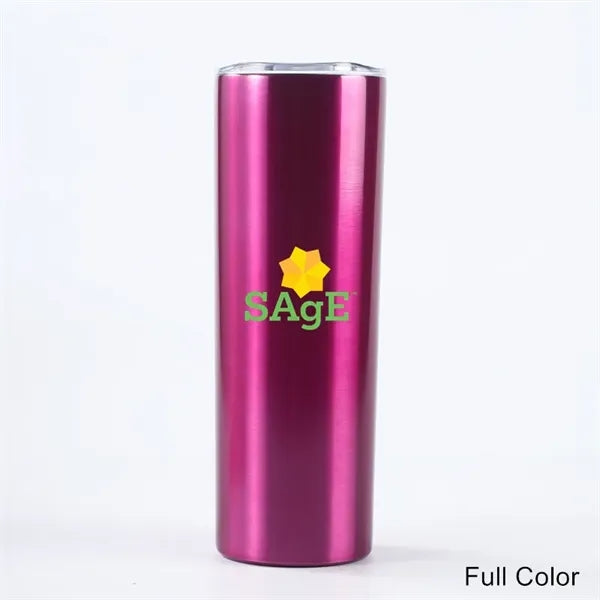 20 oz Stainless Steel Skinny Sublimation Tumbler with Lid