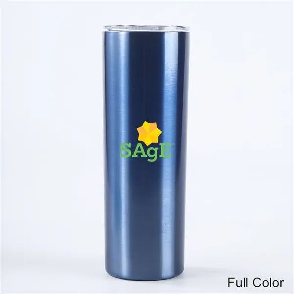 20 oz Stainless Steel Skinny Sublimation Tumbler with Lid