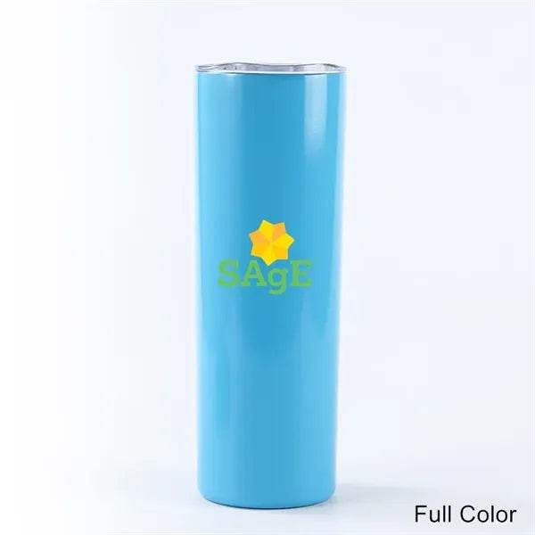20 oz Stainless Steel Skinny Sublimation Tumbler with Lid