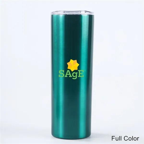 20 oz Stainless Steel Skinny Sublimation Tumbler with Lid