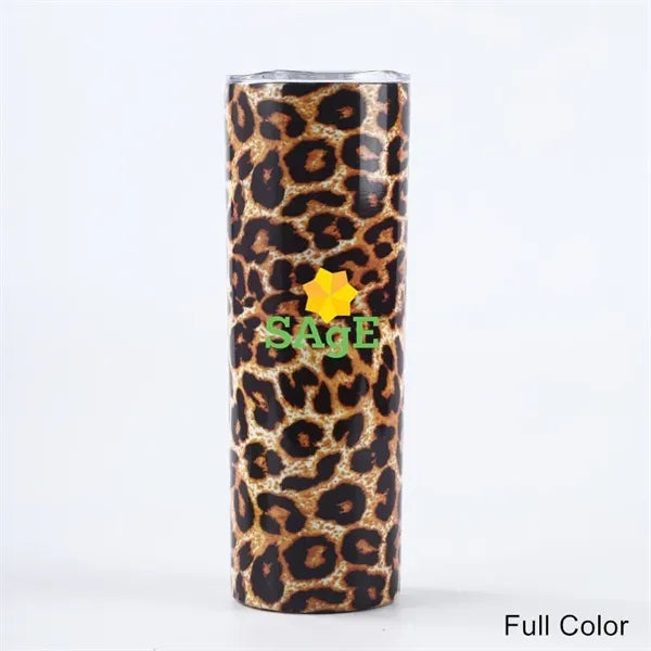 20 oz Stainless Steel Skinny Sublimation Tumbler with Lid