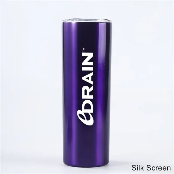 20 oz Stainless Steel Skinny Sublimation Tumbler with Lid