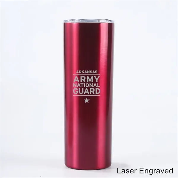 20 oz Stainless Steel Skinny Sublimation Tumbler with Lid