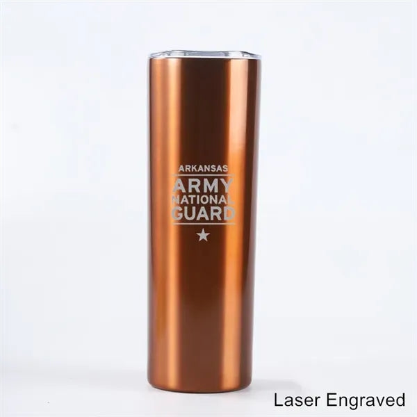 20 oz Stainless Steel Skinny Sublimation Tumbler with Lid
