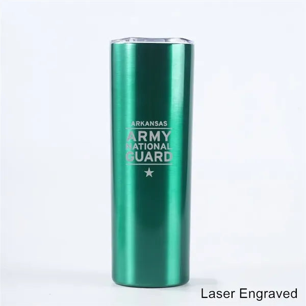 20 oz Stainless Steel Skinny Sublimation Tumbler with Lid