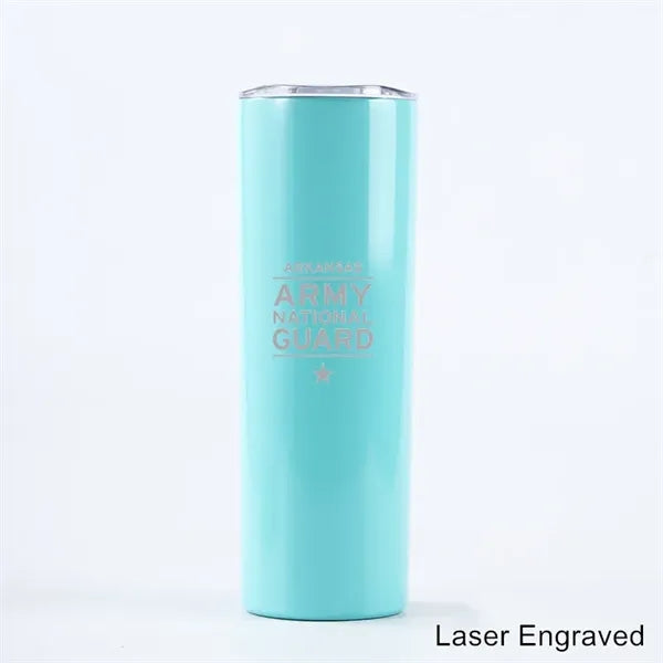 20 oz Stainless Steel Skinny Sublimation Tumbler with Lid