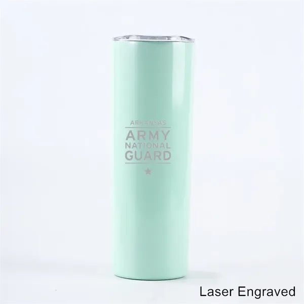 20 oz Stainless Steel Skinny Sublimation Tumbler with Lid