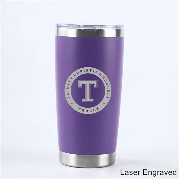 20 oz Stainless Steel Powder Coated Insulated Wine Tumbler