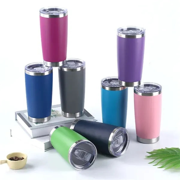20 oz Stainless Steel Powder Coated Insulated Wine Tumbler