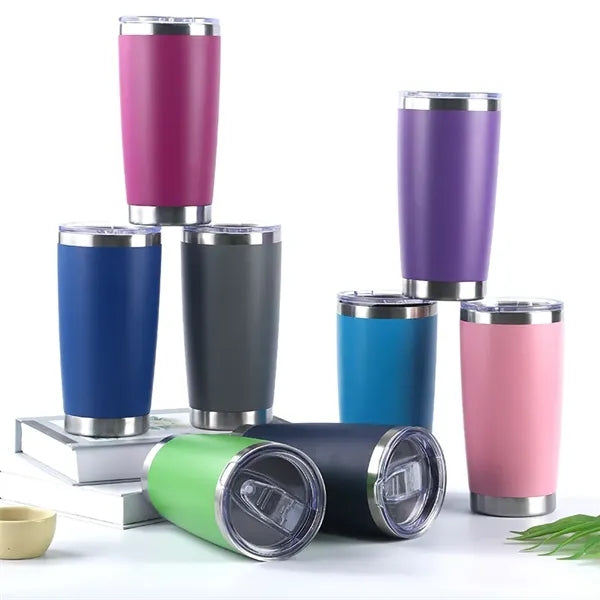 20 oz Stainless Steel Powder Coated Insulated Wine Tumbler