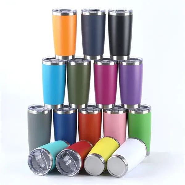 20 oz Stainless Steel Powder Coated Insulated Wine Tumbler