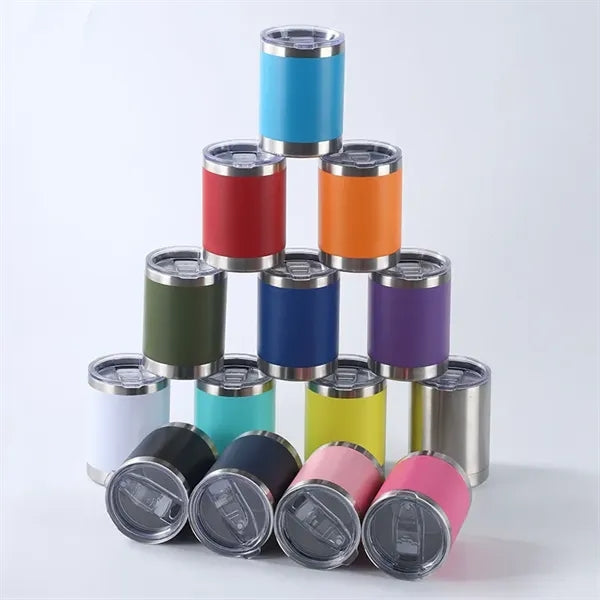 10 oz Stainless Steel Insulated Lowball Tumblers