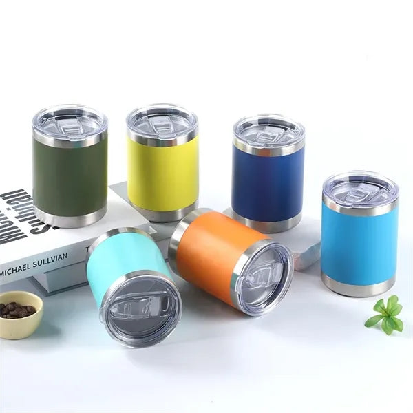 10 oz Stainless Steel Insulated Lowball Tumblers
