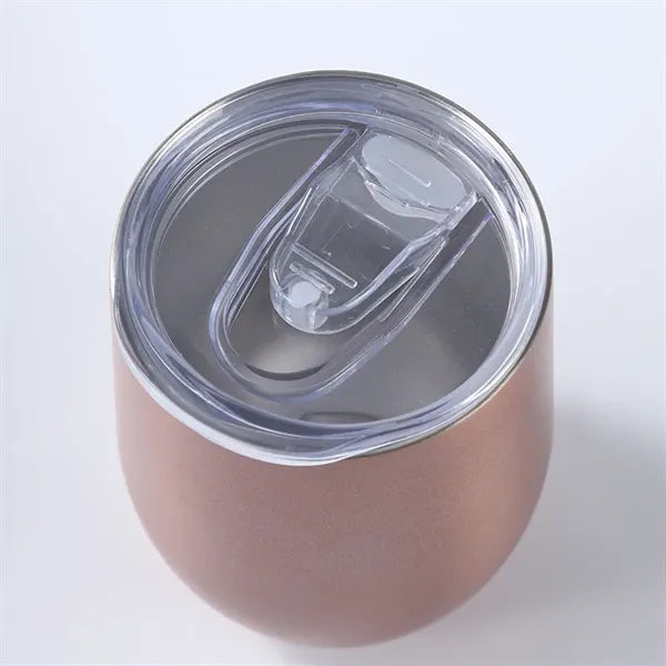 12 oz Egg Shaped Double Wall Stainless Steel Wine Tumbler