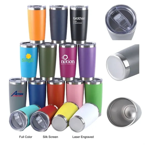 20 oz Stainless Steel Powder Coated Insulated Wine Tumbler
