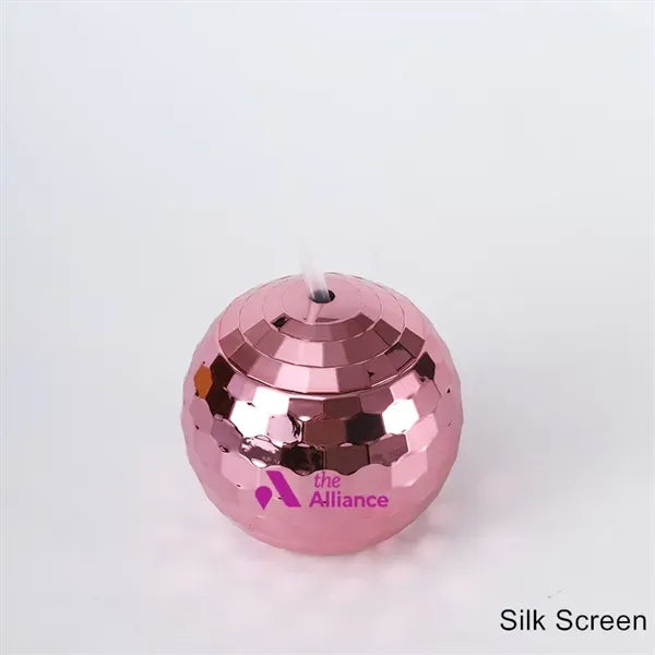 20 oz Retro Disco Ball Cocktail Cup with Lid and Straw