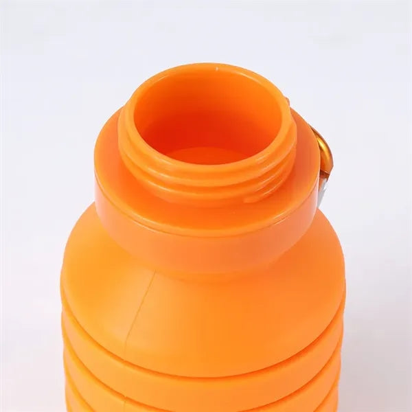 19 oz Silicone Collapsible Kids Sports Water Bottle