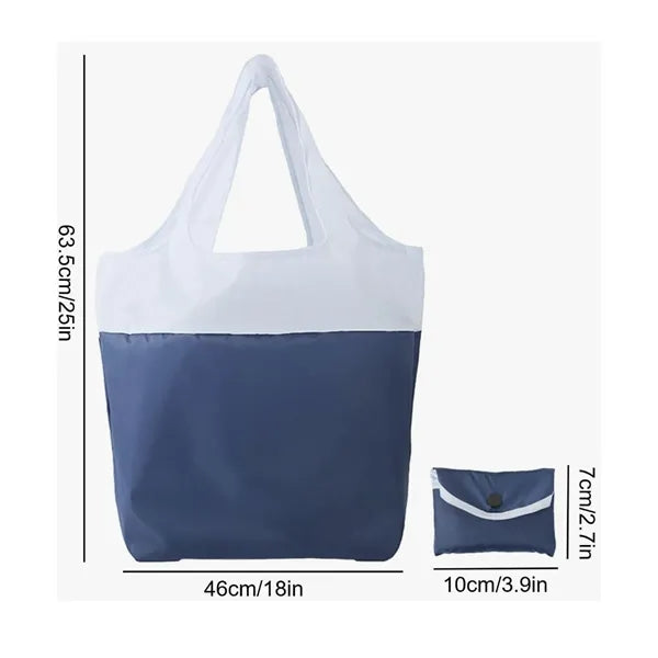 Polyester Waterproof Collapsible Shopper Tote Bag