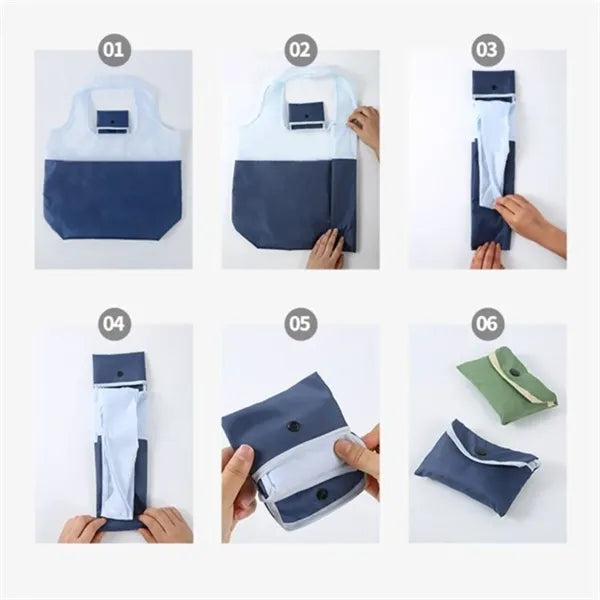 Polyester Waterproof Collapsible Shopper Tote Bag