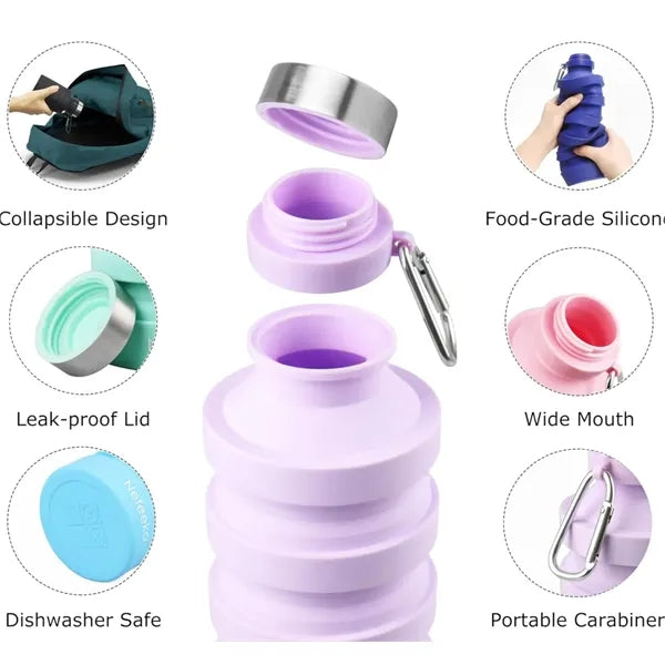 500 mL Silicone Collapsible Water Bottle