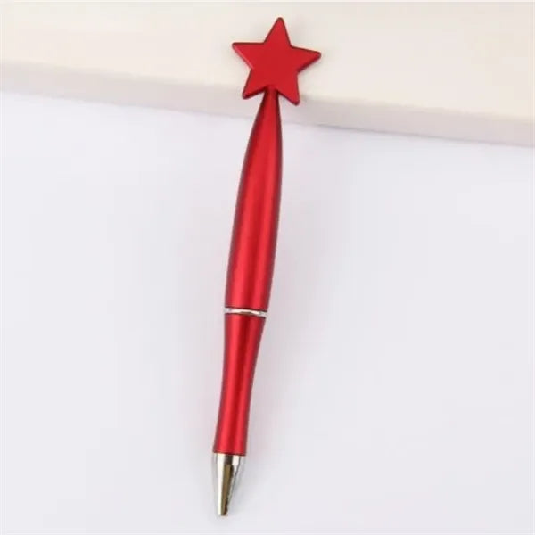 Multicolor Star Shaped Plastic Ballpoint Pens Office Gift