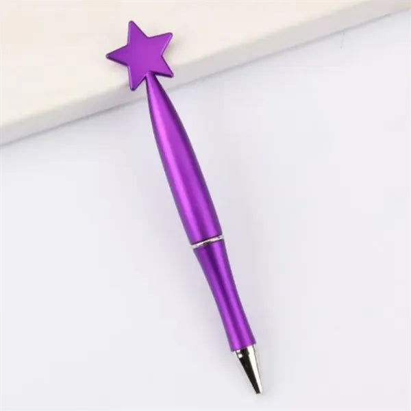 Multicolor Star Shaped Plastic Ballpoint Pens Office Gift