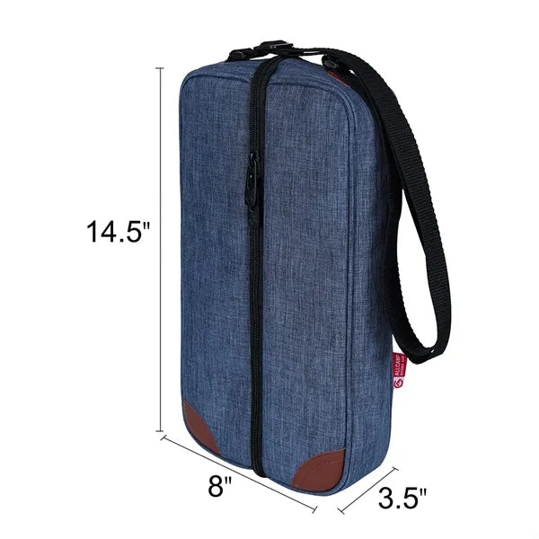 Wine Tote Bag with Cooler Compartment & Picnic Set
