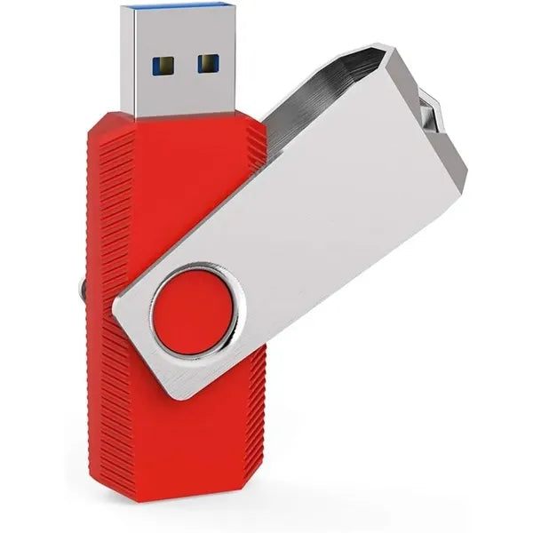 Ridged Swivel Thumb USB Flash Drive