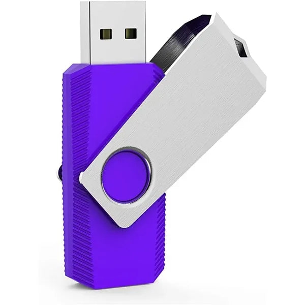 Ridged Swivel Thumb USB Flash Drive