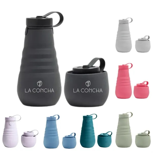 Collapsible Silicone Water Bottle for Sports