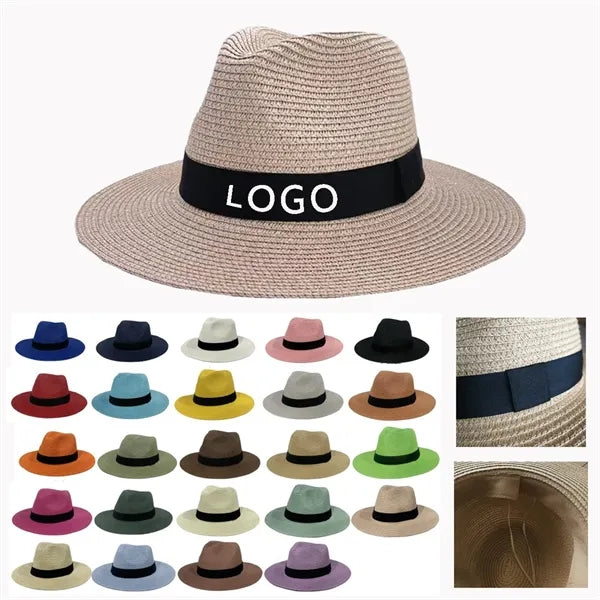Shade Beach with Large Brim Straw Sun Hat