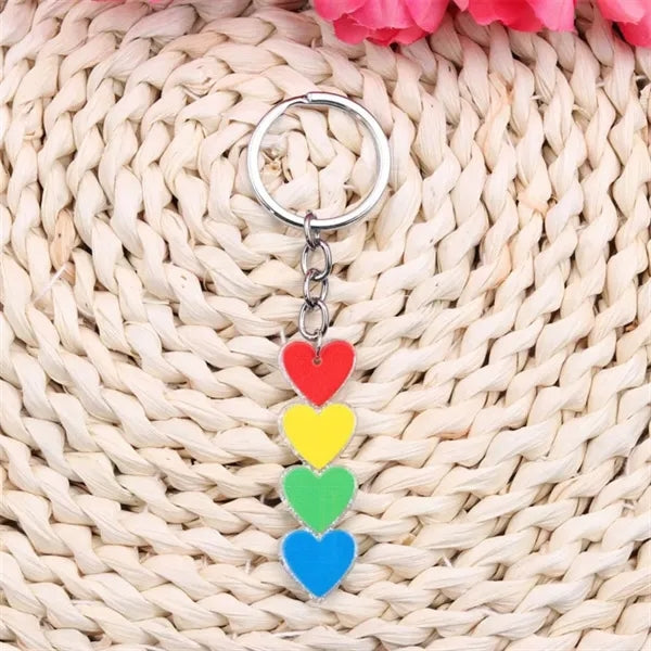 Rainbow Gay Series Love Acrylic Keychain